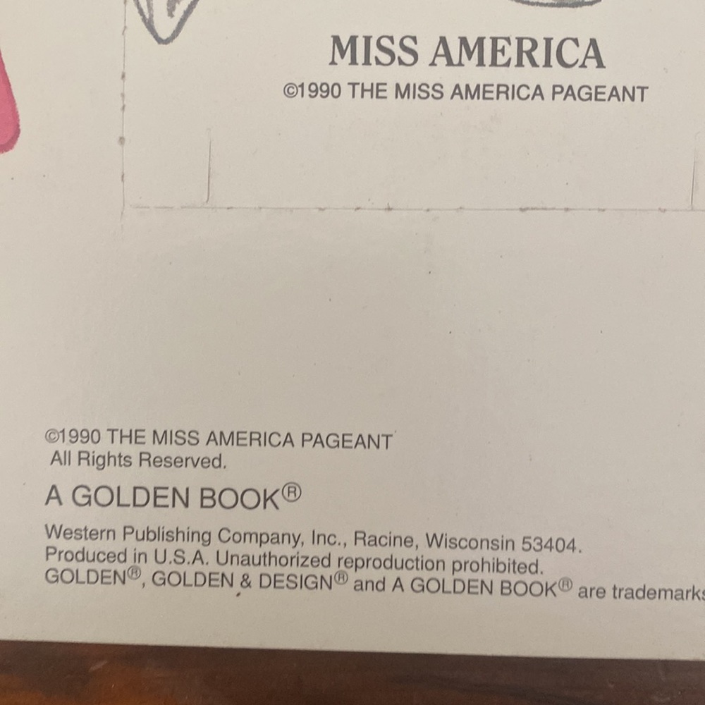 Vintage deluxe paper doll book Miss America beauty pageant uncut new - Picture 12 of 12